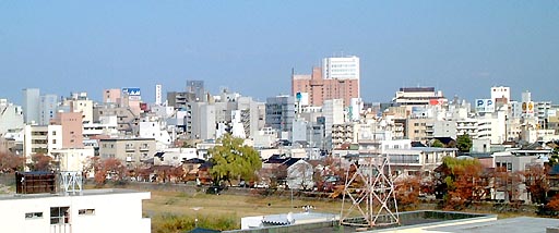 寺町からの展望・寺町寺院群 の写真(81) 2001年11月23日