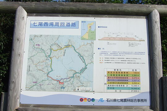 七尾西湾周回道路の案内看板 の写真(83) 2007年09月15日